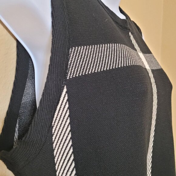 Commense Womens Sweater Plaid Knit Dress XL Stretchy Comfy‎ Preppy Office Career - Picture 8 of 10